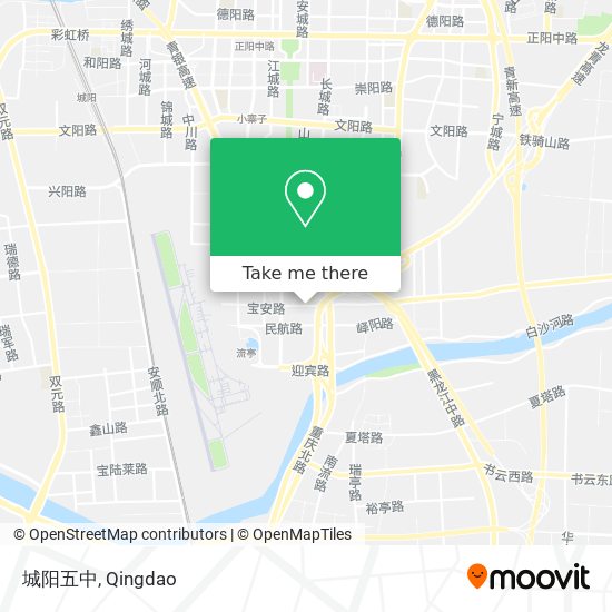 城阳五中 map