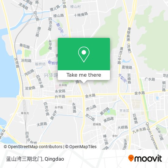 蓝山湾三期北门 map