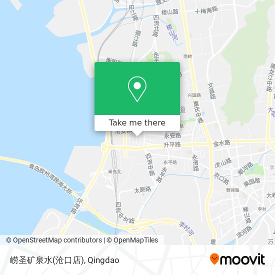 崂圣矿泉水(沧口店) map