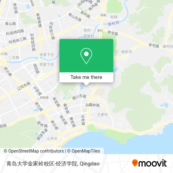 青岛大学金家岭校区-经济学院 map