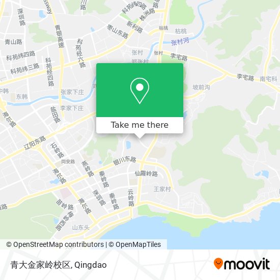 青大金家岭校区 map