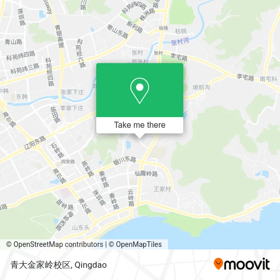 青大金家岭校区 map