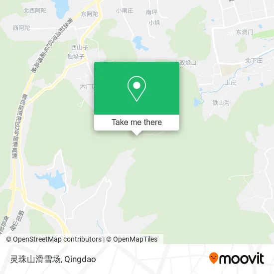 灵珠山滑雪场 map