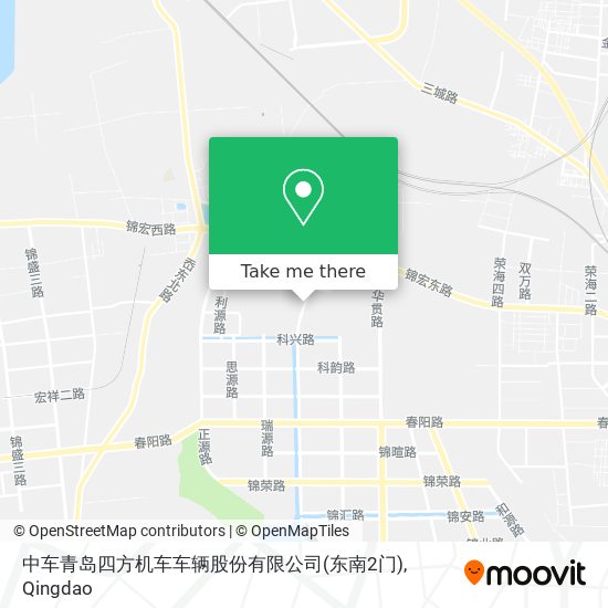 中车青岛四方机车车辆股份有限公司(东南2门) map