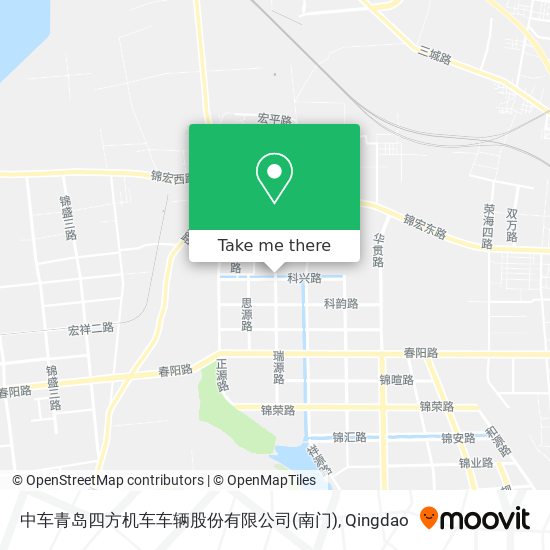 中车青岛四方机车车辆股份有限公司(南门) map
