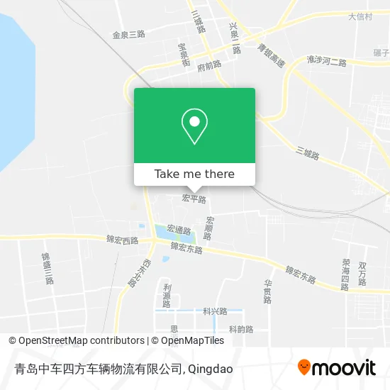 青岛中车四方车辆物流有限公司 map
