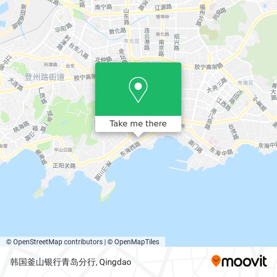 韩国釜山银行青岛分行 map