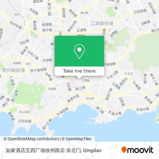 如家酒店五四广场徐州路店-东北门 map