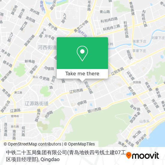 中铁二十五局集团有限公司(青岛地铁四号线土建07工区项目经理部) map