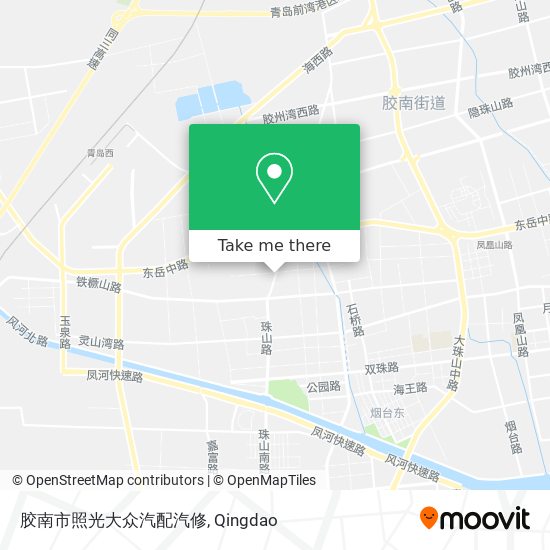 胶南市照光大众汽配汽修 map