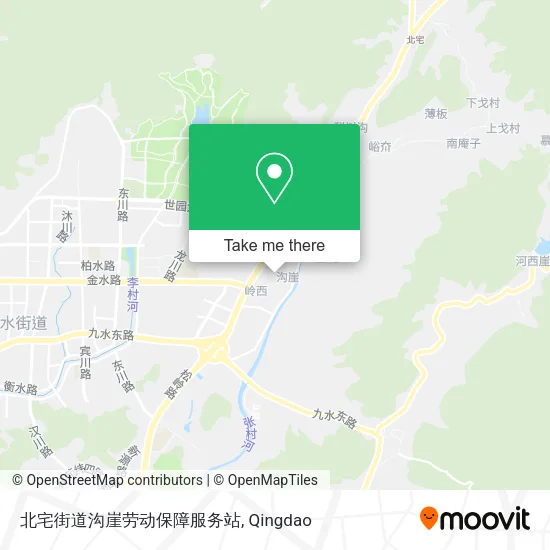 北宅街道沟崖劳动保障服务站 map