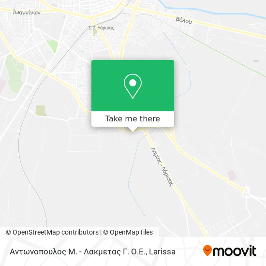 Αντωνοπουλος Μ. - Λακμετας Γ. Ο.Ε. map