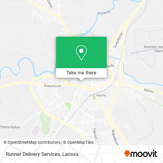 Runner Delivery Services map