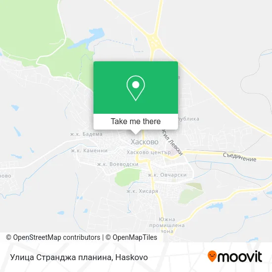 Карта Улица Странджа планина