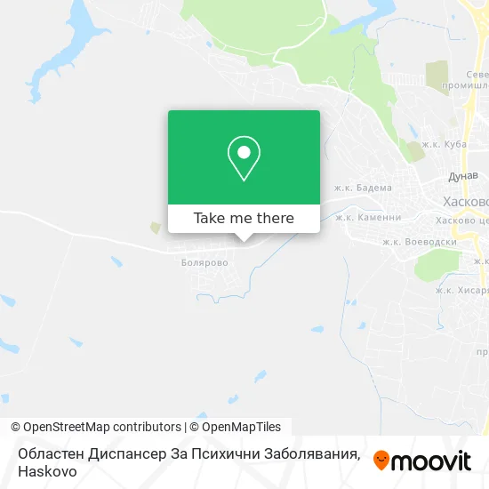 Областен Диспансер За Психични Заболявания map