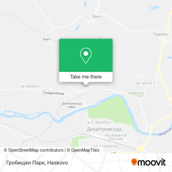 Карта Гробищен Парк