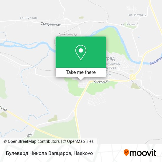 Карта Булевард Никола Вапцаров