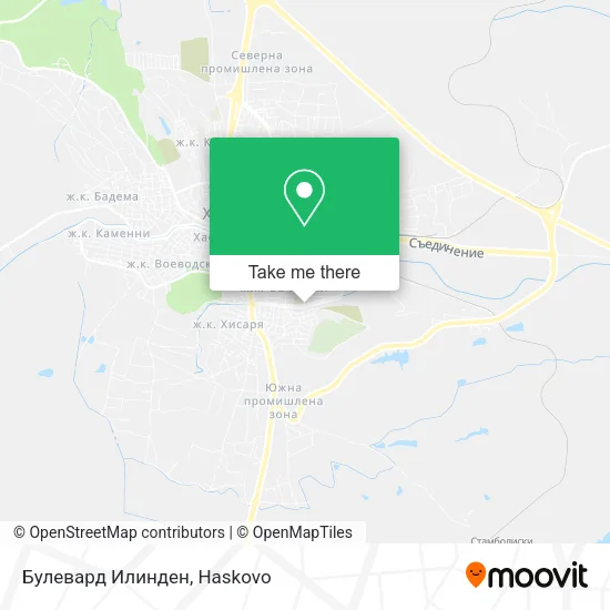 Карта Булевард Илинден