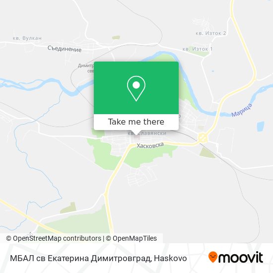 МБАЛ св Екатерина Димитровград map