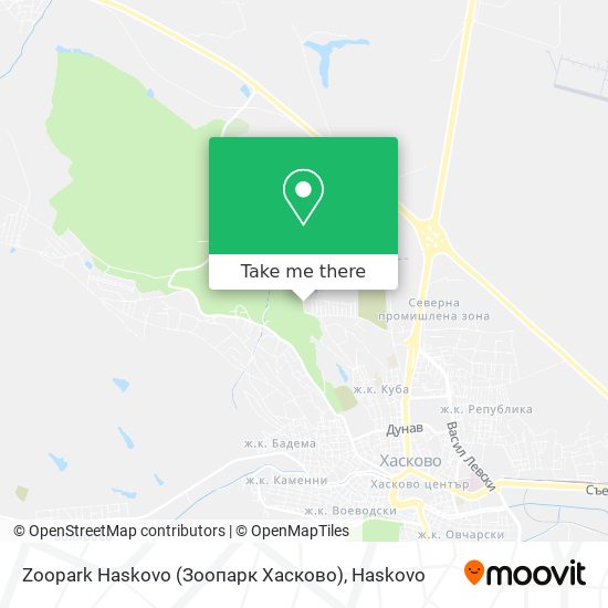 Zoopark Haskovo (Зоопарк Хасково) map