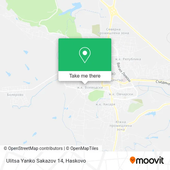 Карта Ulitsa Yanko Sakazov 14