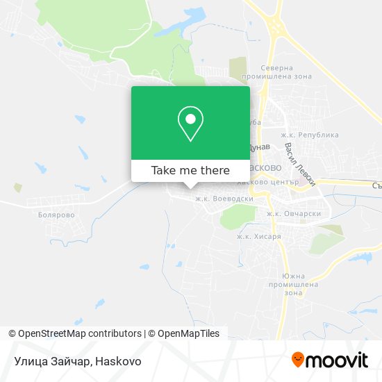 Улица Зайчар map