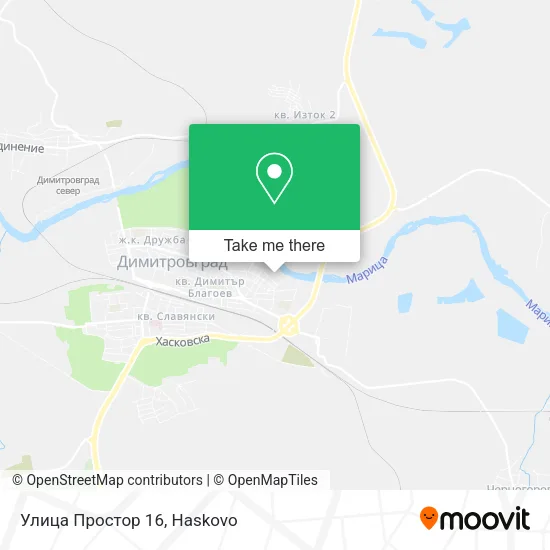 Карта Улица Простор 16