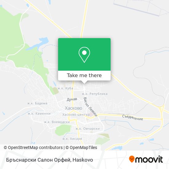 Карта Бръснарски Салон Орфей
