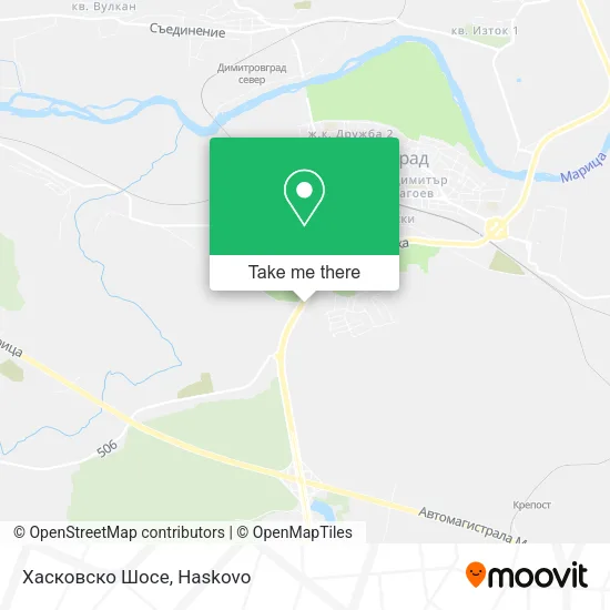 Карта Хасковско Шосе