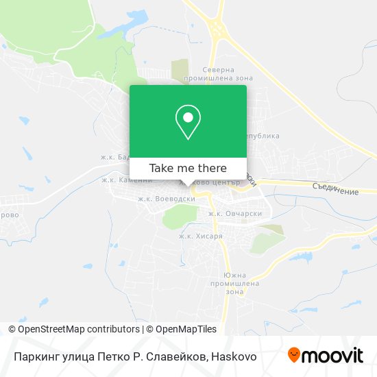 Карта Паркинг улица Петко Р. Славейков