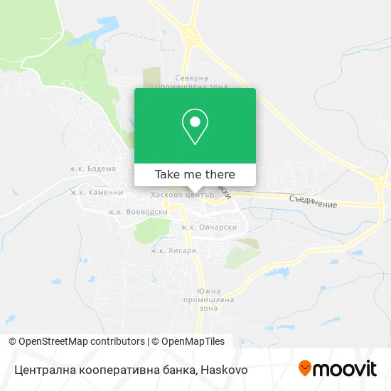 Централна кооперативна банка map