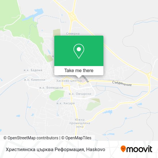 Карта Християнска църква Реформация