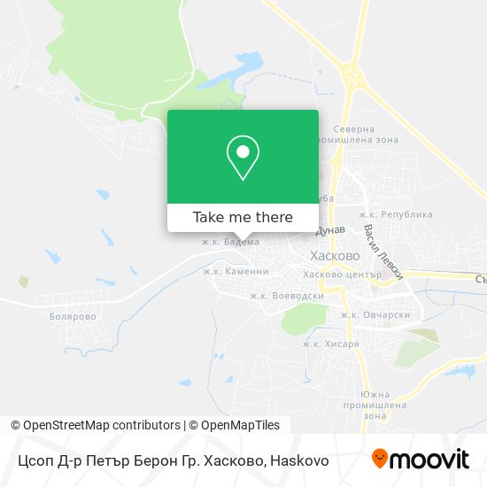 Цсоп Д-р Петър Берон Гр. Хасково map