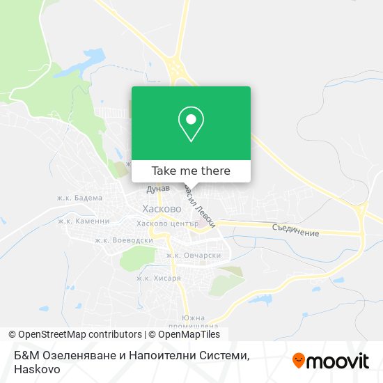 Карта Б&М Озеленяване и Напоителни Системи