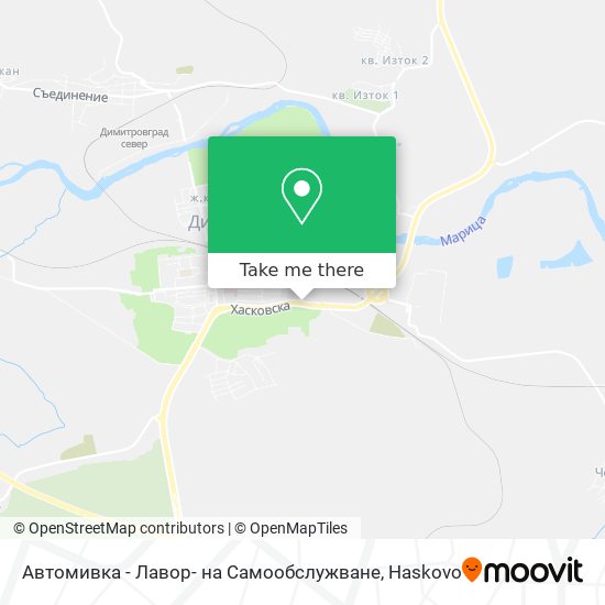 Карта Автомивка - Лавор- на Самообслужване