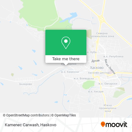 Kamenec Carwash map