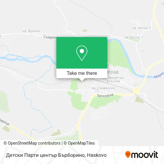 Карта Детски Парти център Бърборино