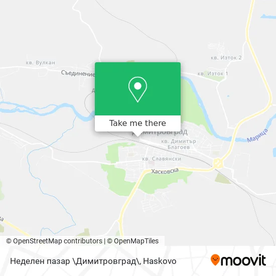 Неделен пазар \Димитровград\ map