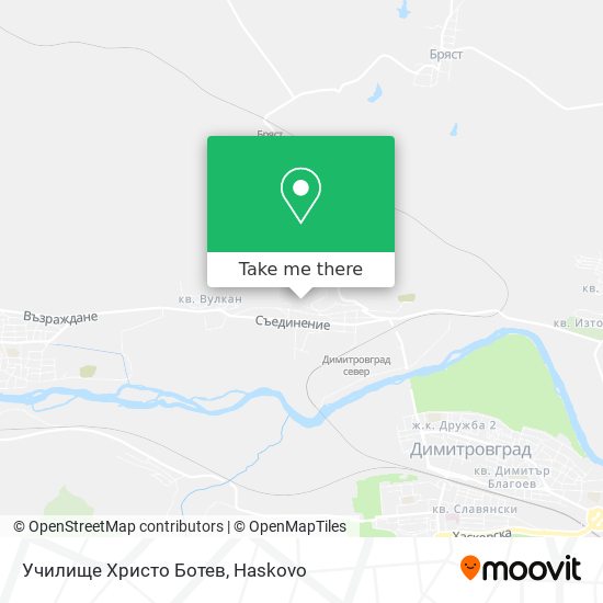 Училище Христо Ботев map