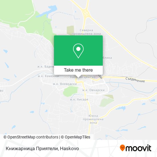 Книжaрницa Приятели map