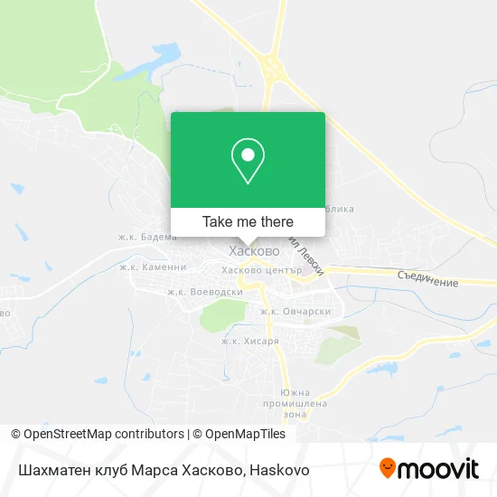 Карта Шахматен клуб Марса Хасково
