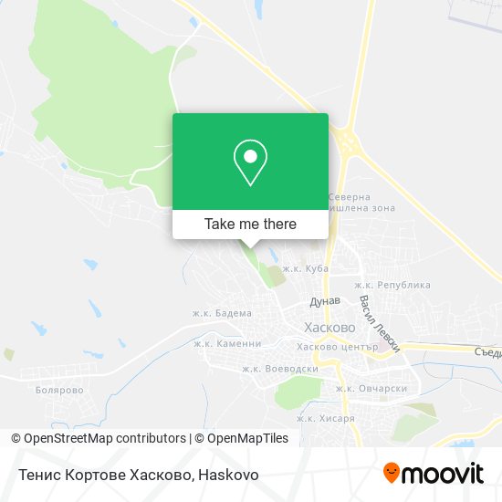 Карта Тенис Кортове Хасково