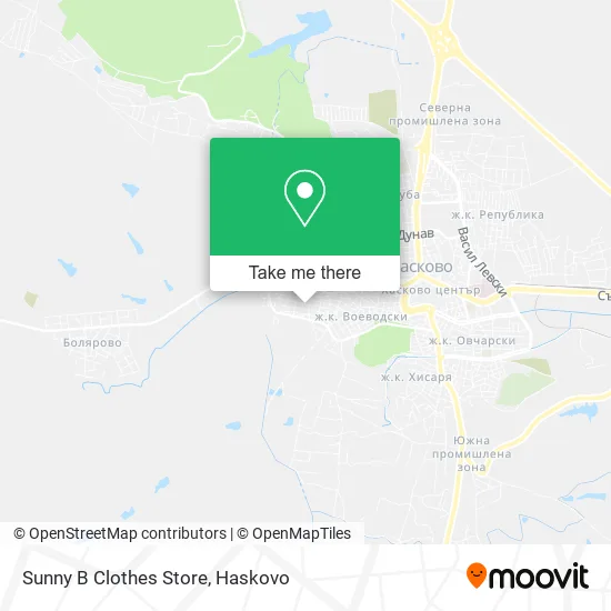 Карта Sunny B Clothes Store