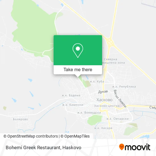 Карта Bohemi Greek Restaurant