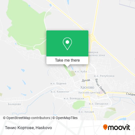 Карта Тенис Кортове