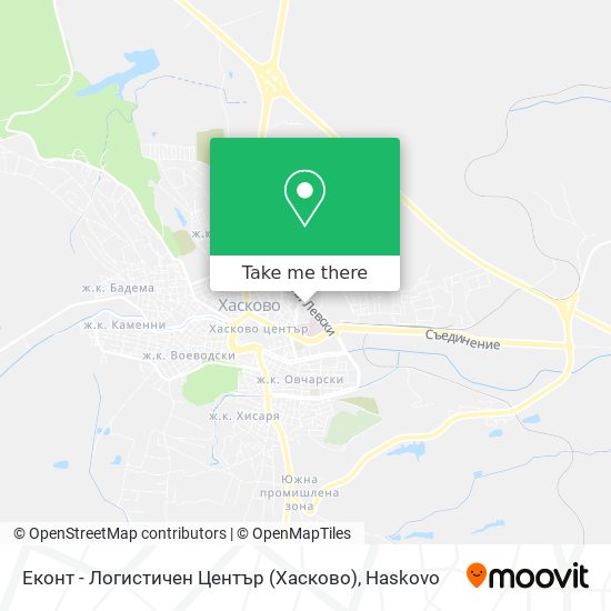 Еконт - Логистичен Център (Хасково) map