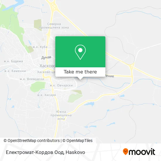 Карта Електромат-Кордов Оод