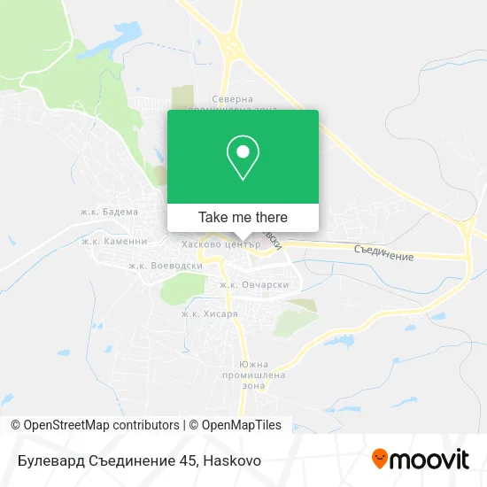 Карта Булевард Съединение 45