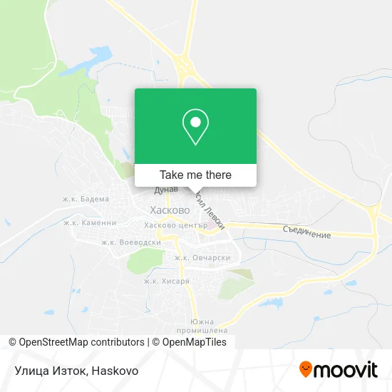 Карта Улица Изток