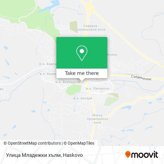 Улица Младежки хълм map